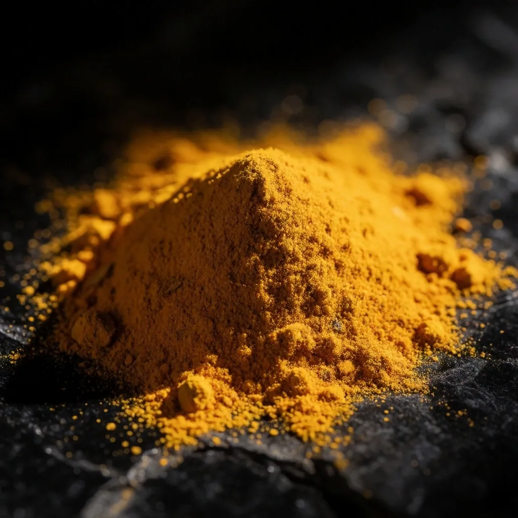 Turmeric root powder macro